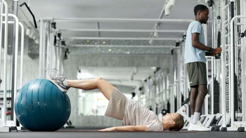 Young Woman in Physiotherapy